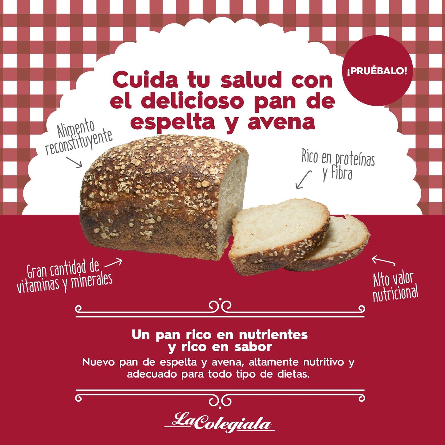 La Colegiala presenta ¡nuevo pan de espelta y avena!