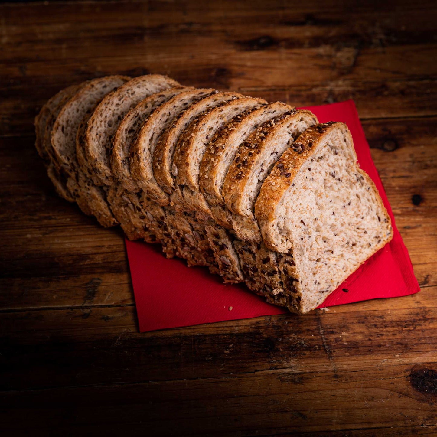 PAN DE MOLDE DE CEREALES (420g-rebanado)